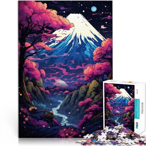 Puzzle für Erwachsene, 2000 Teile, Mount Fuji, Spiele, Spielzeug, Geschenk, ganze Familie, 27,56 x 39,37 Zoll, für 14-Jährige von SYUNFEI