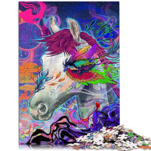 Puzzle für Erwachsene, 1000 Teile, Night Runner-Spiele, Spielzeug, Geschenk, mit vollständig ineinander greifenden, zufällig geformten Teilen, 10,27 Zoll x 14,96 Zoll von SYUNFEI
