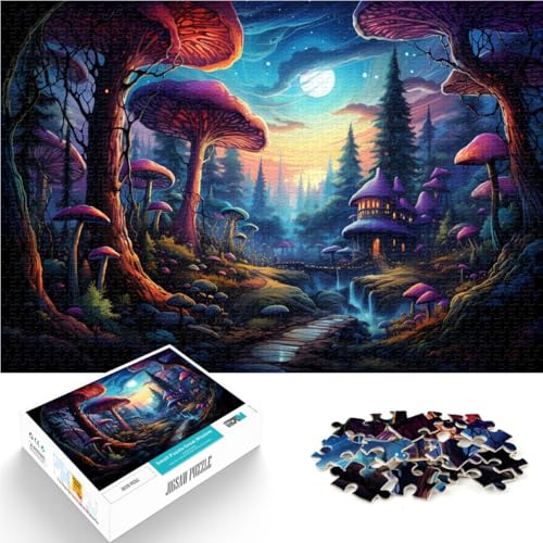 Puzzle für Erwachsene, 1000 Teile, Pilzwelt-Quizspiel, ganze Familie, 50 x 75 cm, für Teenager ab 14 Jahren von SYUNFEI
