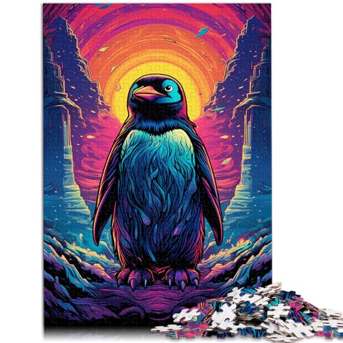 1000-teiliges Puzzle für Erwachsene. Bunte Pinguine. Das Quizspiel ganze Familie. 50 x 75 cm. Für Teenager ab 14 Jahren. von SYUNFEI