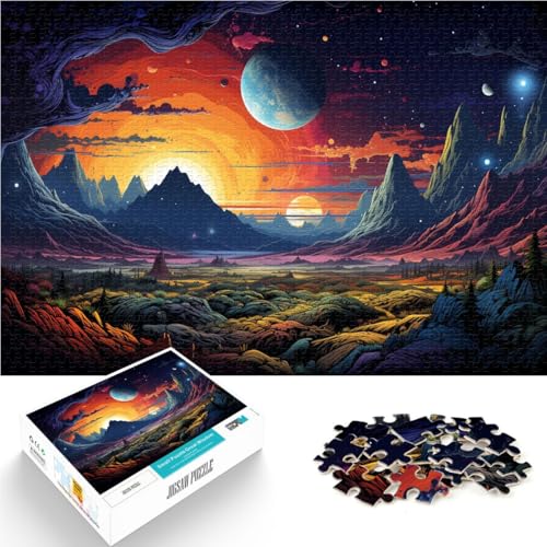1000-teiliges Puzzle für Erwachsene, Planetenlandschaft, Quizspiel, anspruchsvoll, Aber unterhaltsam und humorvoll,50x75cm, für 14-Jährige 1000-teiliges Puzzle für Erwachsene, Planetenlandschaft, Quizspiel, anspruchsvoll, Aber unterhaltsam und humorvoll,50x75cm, für 14-Jährige von SYUNFEI