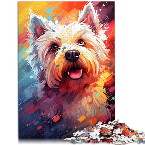Puzzle für Erwachsene, 1000 Teile, Scottish Terrier, Spiele, Spielzeug, Geschenk. Geeignet als Schreibtischdekoration. 14,96 x 20,47 Zoll von SYUNFEI