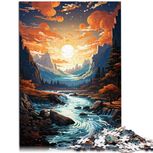 Puzzle für Erwachsene, 1000 Teile, Sognefjord-Quizspiel, ganze Familie, 50 x 75 cm, für Teenager ab 14 Jahren von SYUNFEI