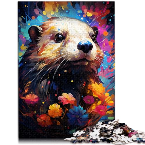 Puzzle für Erwachsene, 1000 Teile, Seeotter-Quizspiel, Familienspiel, Stressabbau, schwieriges Herausforderungspuzzle, 10,27 Zoll x 14,96 Zoll von SYUNFEI