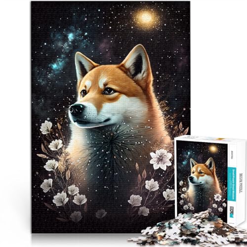 Puzzle für Erwachsene, 1000 Teile, Weltraum-Corgi-Quizspiel, jedes Teil ist einzigartig – anspruchsvolles Familienspiel,50x75cm, für Teenager ab 14 Jahren von SYUNFEI