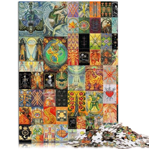 Puzzles Erwachsene, 1000 Teile, Tarot-Kunst, DIY-Puzzle-Spielzeug. Helfen Sie dem Gehirn, süchtig machende Spielzeuge zu trainieren und Geduld zu fördern. 14,96 Zoll x 20,47 Zoll von SYUNFEI