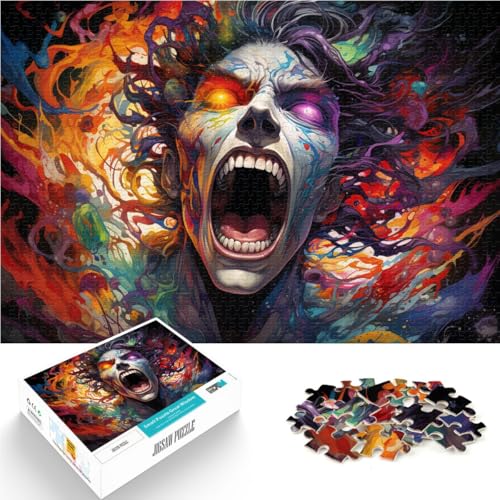 Puzzle für Erwachsene, 1000 Teile, farbenfrohe Teufelskunst, Quizspiel, Wanddekoration, einzigartige Geburtstags, 50 x 75 cm, für 14-Jährige Puzzle für Erwachsene, 1000 Teile, farbenfrohe Teufelskunst, Quizspiel, Wanddekoration, einzigartige Geburtstags, 50 x 75 cm, für 14-Jährige von SYUNFEI