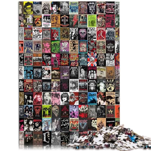 Puzzle für Erwachsene, 1000 Teile, Vintage-Collage, Quizspiel, ganze Familie,38x52cm, für Teenager ab 14 Jahren Puzzle für Erwachsene, 1000 Teile, Vintage-Collage, Quizspiel, ganze Familie,38x52cm, für Teenager ab 14 Jahren von SYUNFEI