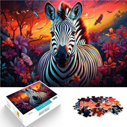 Puzzle für Erwachsene, 1000 Teile, Zebra-Lernpuzzle, Stressabbau, 50 x 75 cm, für Teenager ab 14 Jahren Puzzle für Erwachsene, 1000 Teile, Zebra-Lernpuzzle, Stressabbau, 50 x 75 cm, für Teenager ab 14 Jahren von SYUNFEI