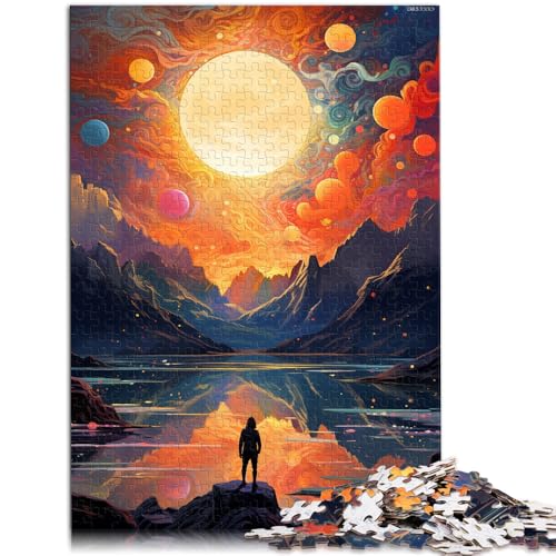 1000-teiliges Puzzle für Erwachsene, Abstrakte Sterne und Himmel, Quizspiel, Lernspiel für Geburtstag, Weihnachten, 26x38cm von SYUNFEI