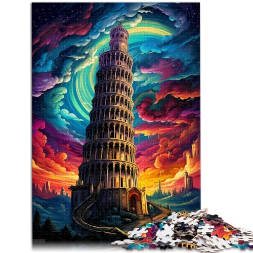 2000-teiliges Puzzle für Erwachsene, Schiefer Turm von Pisa, Italien, Quizspiel, Lernspiel für Geburtstag, Weihnachten, 27,56 x 39,37 Zoll von SYUNFEI