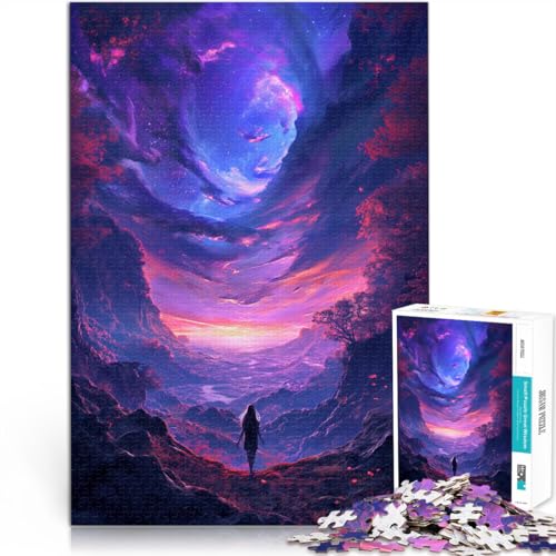 1000-teiliges Puzzle für Erwachsene, Spaziergang durch eine Fantasiewelt, Quizspiel, Lernspiel für Geburtstag, Weihnachten,50x75cm, für 14-Jährige 1000-teiliges Puzzle für Erwachsene, Spaziergang durch eine Fantasiewelt, Quizspiel, Lernspiel für Geburtstag, Weihnachten,50x75cm, für 14-Jährige von SYUNFEI