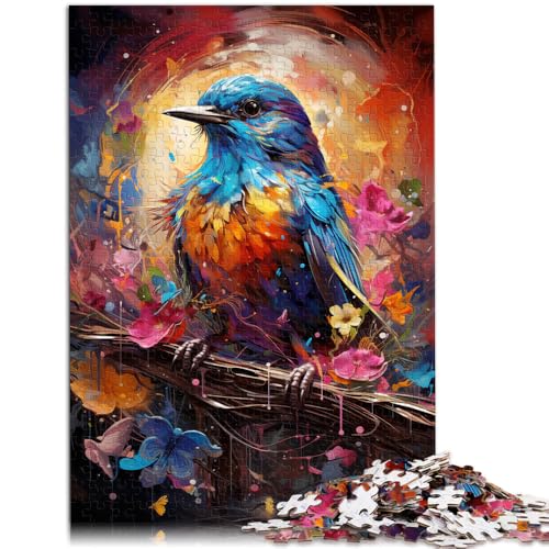 Puzzle für Erwachsene, 2000 Teile, süßer Kleiner Blauvogel, Lernspielzeug, einzigartige Geburtstags, 27,56 x 39,37 Zoll, für 14-Jährige von SYUNFEI