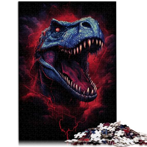 2000-teiliges Puzzle für Erwachsene, wütender Tyrannosaurus Rex, Quizspiel, Stressabbau, Urlaub zu Hause, Zeitvertreib, 70 x 100 cm, für Teenager ab 14 Jahren von SYUNFEI
