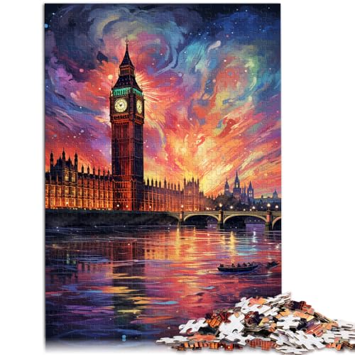 Puzzle 2000 Teile für Erwachsene, wunderschönes London-Spielzeug, Herausforderung der Gehirnintelligenz, süchtig machendes Spielzeug, 27,56 x 39,37 Zoll, für 14-Jährige von SYUNFEI