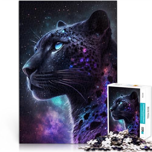 Puzzle für Erwachsene, 2000 Teile, „Black Leopard Galaxy“-Quizspiel, tolles Geschenk für die ganze Familie, 27,56 x 39,37 Zoll, geeignet für Kinder und Jugendliche ab 14 Jahren von SYUNFEI