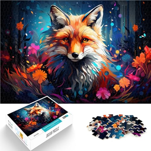 Puzzle für Erwachsene, 1000 Teile, Art Fox-Quizspiel, jedes Teil ist einzigartig – anspruchsvolles Familienspiel, 50 x 75 cm, geeignet für Kinder und Jugendliche ab 14 Jahren von SYUNFEI