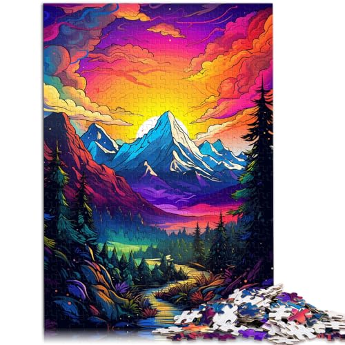 2000-teiliges Puzzle für Erwachsene, Balkangebirge-Quizspiel mit vollständig ineinander greifenden, zufällig geformten Teilen, 27,56 x 39,37 Zoll, für 14-Jährige von SYUNFEI