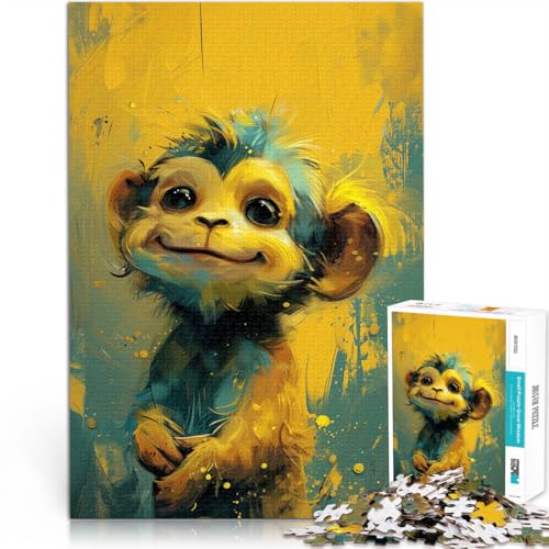 Puzzle für Erwachsene, 2000 Teile, süßer Kleiner gelber AFFE, Spiele, Spielzeug, Geschenk, stärkt die Liebe zwischen Paaren, 70 x 100 cm, für Teenager ab 14 Jahren von SYUNFEI