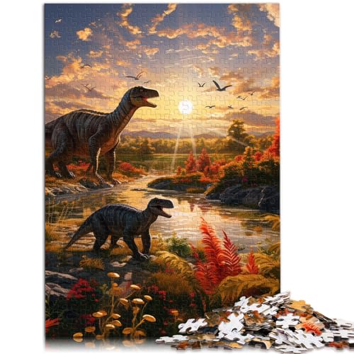 Puzzle für Erwachsene, 1000 Teile, Dinosaurier-Welt-Quizspiel, ganze Familie, 50 x 75 cm, für Teenager ab 14 Jahren von SYUNFEI