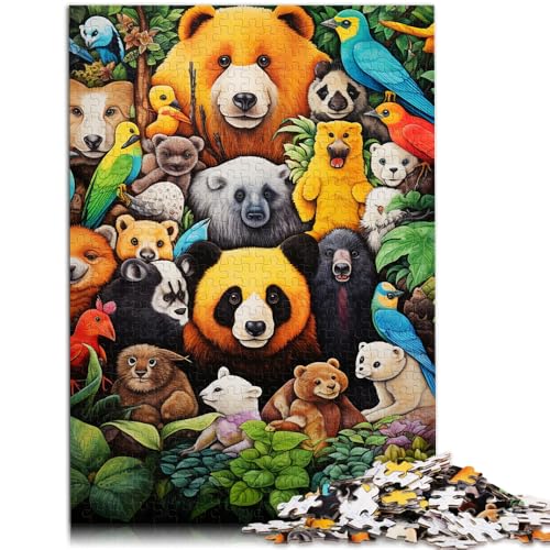 Puzzle für Erwachsene, 2000 Teile, afrikanische Tiere, Quizspiel, Herausforderung für die Gehirnintelligenz, süchtig machendes Spielzeug, 27,56 x 39,37 Zoll, von SYUNFEI