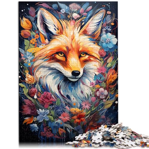 Puzzle für Erwachsene 1000 Teile Blumenfuchs Familienspiel ganze Familie38x52cm für Teenager ab 14 Jahren von SYUNFEI