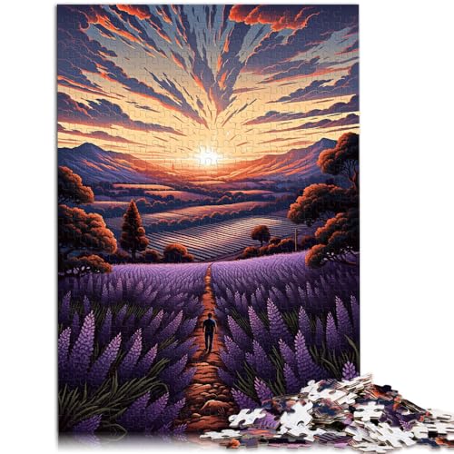 Puzzle für Erwachsene, 1000 Teile, Lavendelfelder, Provence, Frankreich, Spiele, Spielzeug, Geschenk, tolles Geschenk für Spiele, 19,7 x 29,5 Zoll, von SYUNFEI