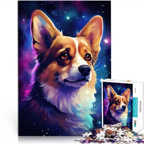 1000-teiliges Puzzle Erwachsene, Cosmic Corgi-Spielzeug, Denkspiel, Herausforderung die Gehirnintelligenz, süchtig machendes Spielzeug, 50 x 75 cm, Teenager ab 14 Jahren von SYUNFEI