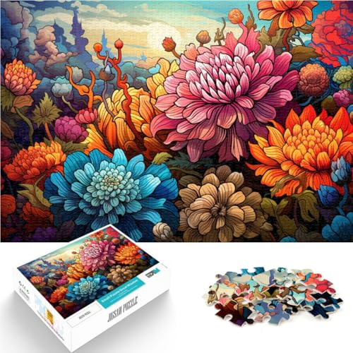 Puzzle für Erwachsene, 2000 Teile, Blumenmeer, Spielzeug, Denkspiel, Herausforderung für die Gehirnintelligenz, süchtig machendes Spielzeug, 27,56 x 39,37 Zoll, von SYUNFEI