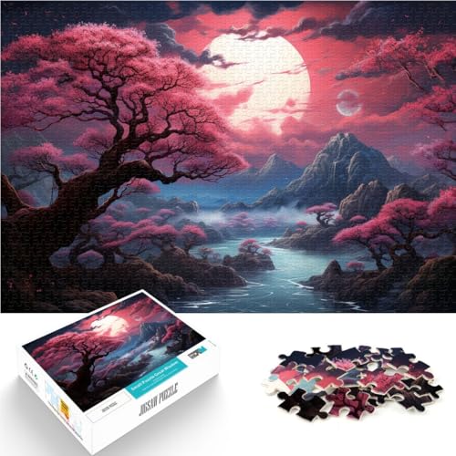 Puzzle für Erwachsene, 1000 Teile, EIN rosa Wald, Spielzeug, Denkspiel, anspruchsvoll, Aber unterhaltsam und humorvoll,50x75cm, für 14-Jährige von SYUNFEI