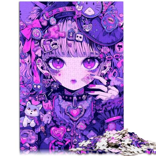 Puzzle für Erwachsene, 1000 Teile, farbiges psychedelisches Mädchen, Spielzeug, Denkspiel mit passendem Poster und Quizblatt, 50 x 75 cm, für 14-Jährige Puzzle für Erwachsene, 1000 Teile, farbiges psychedelisches Mädchen, Spielzeug, Denkspiel mit passendem Poster und Quizblatt, 50 x 75 cm, für 14-Jährige von SYUNFEI
