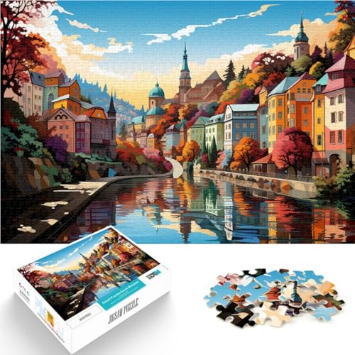 Puzzle für Erwachsene, 1000 Teile, Karlsbad, Lernspiele für Zuhause, DIY-Spielzeug, Geburtstagsgeschenk, Geschenke, Wandkunst, 50 x 75 cm, Puzzle für Erwachsene, 1000 Teile, Karlsbad, Lernspiele für Zuhause, DIY-Spielzeug, Geburtstagsgeschenk, Geschenke, Wandkunst, 50 x 75 cm, von SYUNFEI