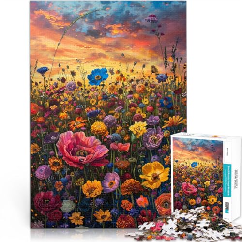 1000-teiliges Puzzle für Erwachsene „Wildblumen“, Spielzeug, Denkspiel, ganze Familie,38x52cm, für 14-Jährige 1000-teiliges Puzzle für Erwachsene „Wildblumen“, Spielzeug, Denkspiel, ganze Familie,38x52cm, für 14-Jährige von SYUNFEI
