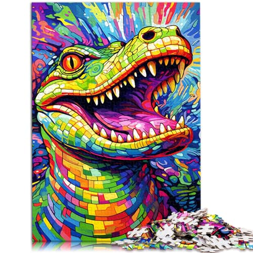 Puzzle für Erwachsene, 2000 Teile, buntes Krokodilmuster, ganze Familie, 69,5 x 100,1 cm, für Teenager ab 14 Jahren von SYUNFEI