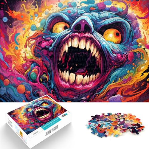1000-teiliges Puzzle für Erwachsene, Monster-Spielzeug, Denkspiel, Herausforderung für die Gehirnintelligenz, süchtig machendes Spielzeug,38x52cm, für Teenager ab 14 Jahren 1000-teiliges Puzzle für Erwachsene, Monster-Spielzeug, Denkspiel, Herausforderung für die Gehirnintelligenz, süchtig machendes Spielzeug,38x52cm, für Teenager ab 14 Jahren von SYUNFEI