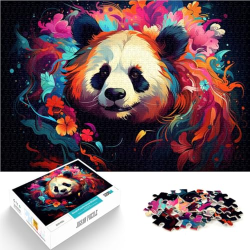 Puzzles für Erwachsene, 1000 Teile, Panda, Familienspaß-Puzzle. Helfen Sie dem Gehirn, süchtig machende Spielzeuge zu trainieren und Geduld zu entwickeln. 19,7 Zoll x 29,5 Zoll von SYUNFEI