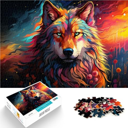 Puzzle für Erwachsene, 1000 Teile, Wolfsspielzeug, Denkspiel, Familienspiel, Stressabbau, schwieriges Herausforderungspuzzle, 14,96 Zoll x 20,47 Zoll Puzzle für Erwachsene, 1000 Teile, Wolfsspielzeug, Denkspiel, Familienspiel, Stressabbau, schwieriges Herausforderungspuzzle, 14,96 Zoll x 20,47 Zoll von SYUNFEI