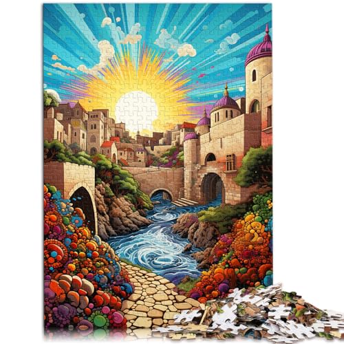 Puzzle für Erwachsene, 2000 Teile, Stadtmauer von Dubrovnik, Spielzeug, Denkspiel, Lernspiel für Geburtstag, Weihnachten, 27,56 x 39,37 Zoll von SYUNFEI