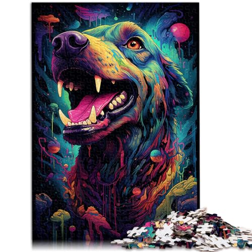 1000-teiliges Puzzle für Erwachsene, böser Hund, Spielzeug, Denkspiel, Herausforderung für die Gehirnintelligenz, süchtig machendes Spielzeug,38x52cm, für Teenager ab 14 Jahren 1000-teiliges Puzzle für Erwachsene, böser Hund, Spielzeug, Denkspiel, Herausforderung für die Gehirnintelligenz, süchtig machendes Spielzeug,38x52cm, für Teenager ab 14 Jahren von SYUNFEI