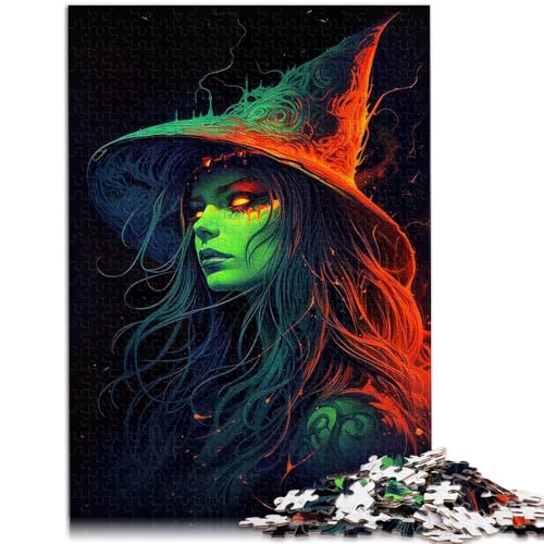 Puzzle für Erwachsene, 1000 Teile, die Hexe, Spielzeug, Denkspiel, ganze Familie, 26x38cm, für 14-Jährige von SYUNFEI