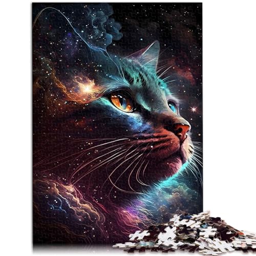 Puzzle für Erwachsene, 1000 Teile, „Meowt of This World“, Spielzeug, Denkspiel, einzigartige Geburtstags, 38x52cm, für Teenager ab 14 Jahren Puzzle für Erwachsene, 1000 Teile, „Meowt of This World“, Spielzeug, Denkspiel, einzigartige Geburtstags, 38x52cm, für Teenager ab 14 Jahren von SYUNFEI