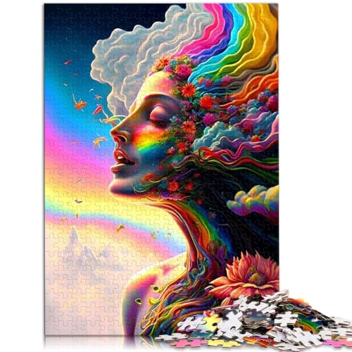 Puzzle Erwachsene, 1000 Teile, Regenbogengeist-Spielzeug, Denkspiel, Herausforderung die Gehirnintelligenz, süchtig machendes Spielzeug, 50 x 75 cm, Teenager ab 14 Jahren Puzzle Erwachsene, 1000 Teile, Regenbogengeist-Spielzeug, Denkspiel, Herausforderung die Gehirnintelligenz, süchtig machendes Spielzeug, 50 x 75 cm, Teenager ab 14 Jahren von SYUNFEI