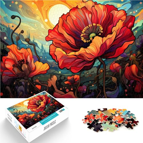 1000-teiliges Puzzle für Erwachsene von Alvarado Poppy Jigsaw Puzzle – anspruchsvolles Spiel, tolles Geschenk für Spiele,38x52cm, für Teenager ab 14 Jahren von SYUNFEI