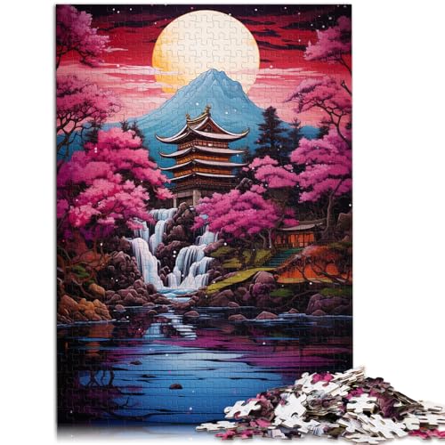 1000-teiliges Puzzle für Erwachsene mit Bergen und Bäumen, Spaß für die ganze Familie, anspruchsvolles Puzzlespiel und Familienspiel, 26x38cm von SYUNFEI