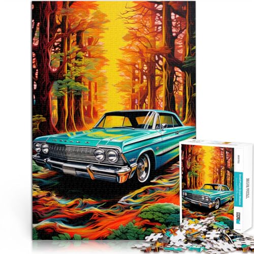Puzzle für Erwachsene, 1000 Teile, Coole Sportwagen, Spaß für die ganze Familie, Anspruchsvoll zu vervollständigen, Aber lustig und humorvoll, 14,96 Zoll x 20,47 Zoll von SYUNFEI