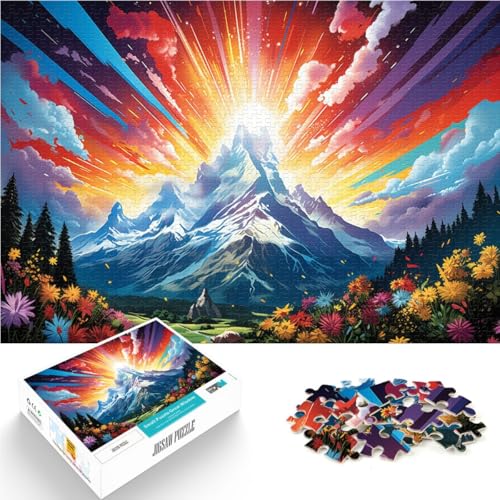 Puzzle für Erwachsene, 1000 Teile, Landschaftskunst, Spielzeug, Denkspiel mit vollständig ineinander greifenden, zufällig geformten Teilen, 19,7 x 29,5 Zoll, für 14-Jährige Puzzle für Erwachsene, 1000 Teile, Landschaftskunst, Spielzeug, Denkspiel mit vollständig ineinander greifenden, zufällig geformten Teilen, 19,7 x 29,5 Zoll, für 14-Jährige von SYUNFEI