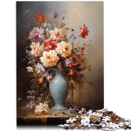 Puzzle 2000 Teile für Erwachsene, Herbstblumenvase, Stressabbau-Spielzeug, Weihnachtswunschliste mit Weihnachtsmann, 70 x 100 cm, für Teenager ab 14 Jahren von SYUNFEI