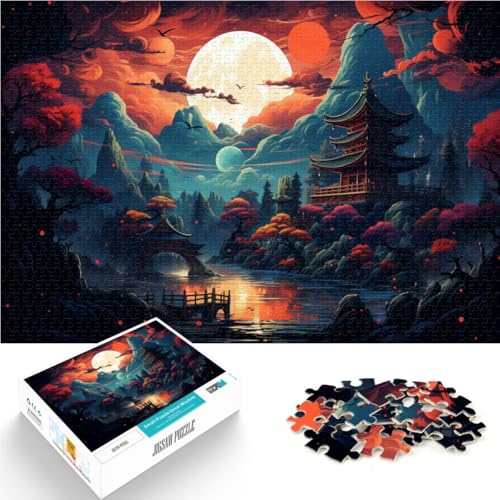 1000-teiliges Puzzle für Erwachsene, Landschaftspuzzle, Wanddekoration, Stressabbau,38x52cm, für Jugendliche ab 14 Jahren von SYUNFEI