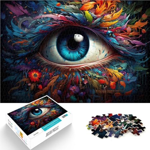 1000-teiliges Puzzle für Erwachsene, farbenfrohe Fantasie-Augenkunst, anspruchsvolles Spielspielzeug, tolles, 50 x 75 cm, von SYUNFEI