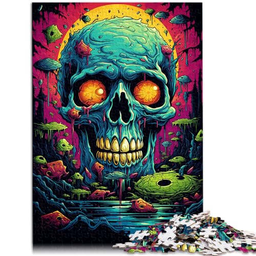 Puzzle für Erwachsene, 1000 Teile, Totenkopf, Familienunterhaltung, Spielzeug, Geburtstagsgeschenk, Geschenke, Wandkunst, 14,96 x 20,47 Zoll, von SYUNFEI